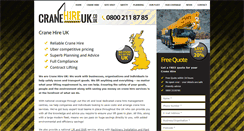 Desktop Screenshot of cranehireuk.co.uk